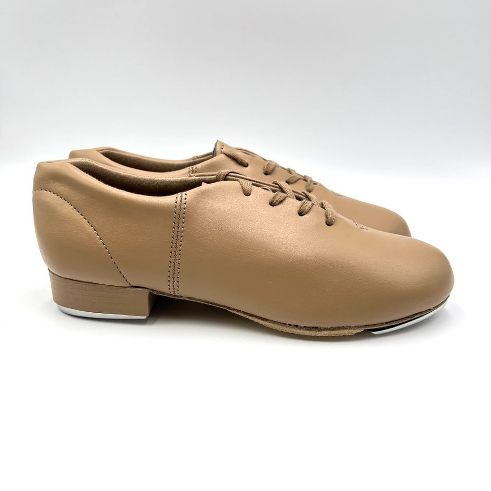 6W 6 WIDE Capezio Women's CG17 Fluid Caramel‎ Tan Lace Up Oxford Tap Dance Shoes